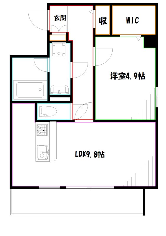 クレセント馬部 間取り