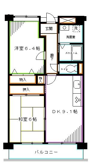 コーポレート武蔵境 間取り