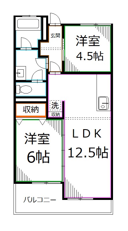 アメニティコウヤマ第2ガーデン 間取り