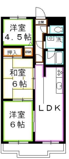 コスモ三鷹台 間取り