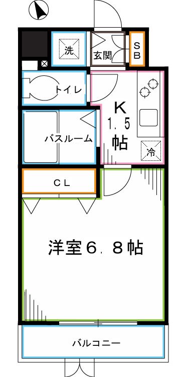 フェニックス国分寺弐番館 間取り