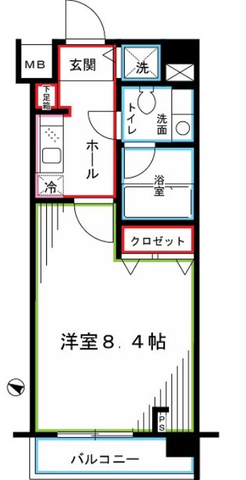 グランハイツ東中野 間取り