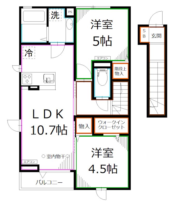 ショコラ国立 間取り