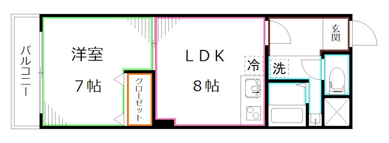 パークサイドマンション松ヶ丘  間取り