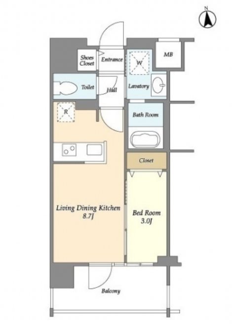 アプリーレ東中野  間取り