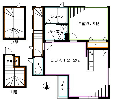 ヴィラ高円寺Ⅱ 間取り