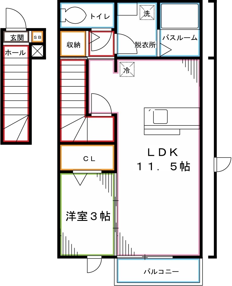 クレール国分寺 間取り