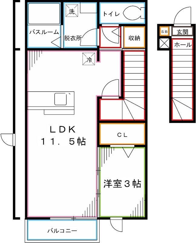 クレール国分寺 間取り