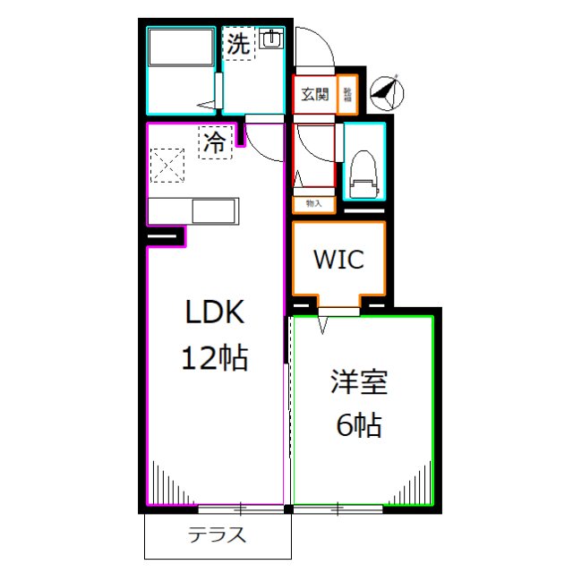 ソレアード A棟 間取り