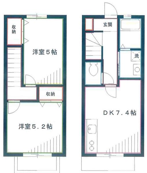 メゾネットＫ  間取り