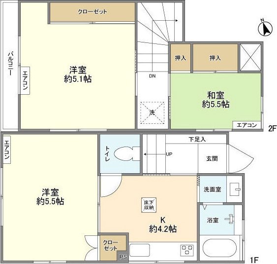 野方４丁目貸家 間取り