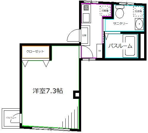 M's CORT ASAGAYA 間取り
