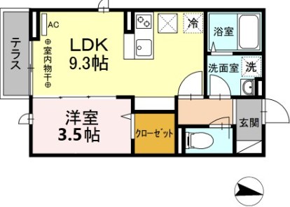 ルーエ西国分寺 間取り