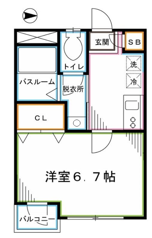 エクストゥディオ桜上水 間取り