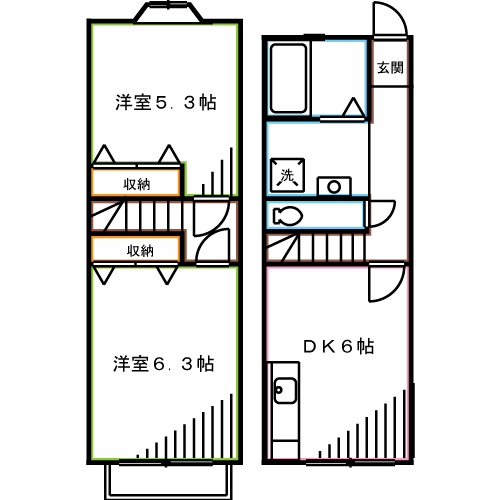 メゾンラフォーレ    間取り
