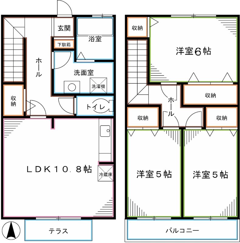 グレイス・パル国立Ｂ 間取り