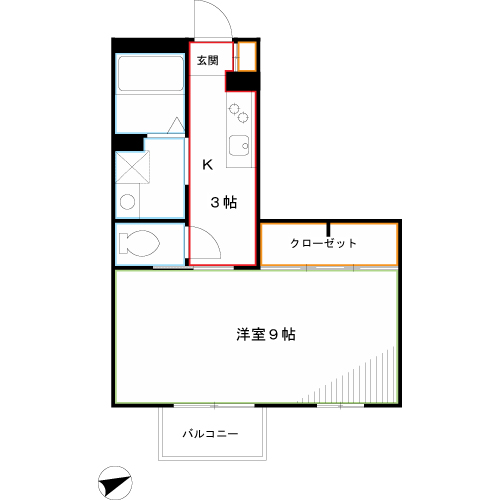 ソレイユ東野 間取り
