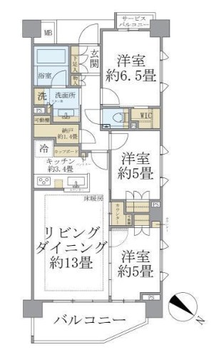Brillia東中野Parkside Hills    間取り