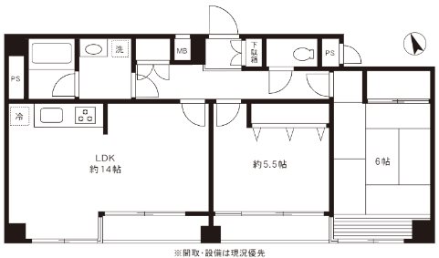 DRホームズ中野  間取り