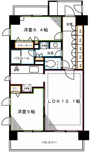 ソアラノーム荻窪天沼  間取り