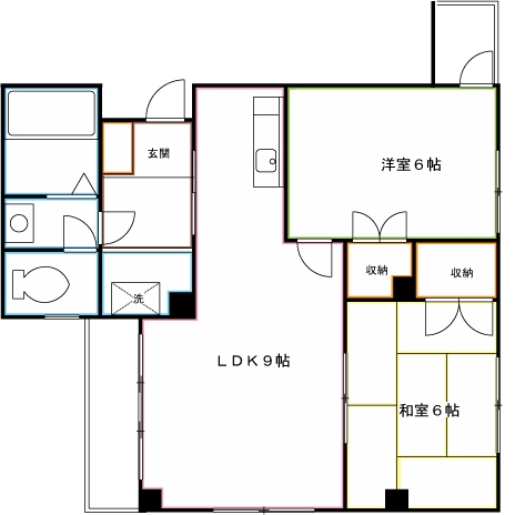 海馬館  間取り