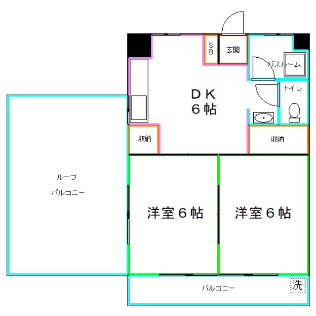 大久保ハイツ 間取り