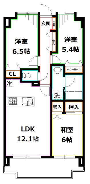 ライフステージ武蔵野 間取り