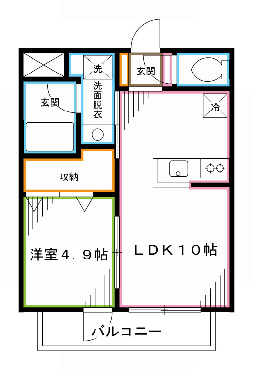 ルリーフ南台 間取り