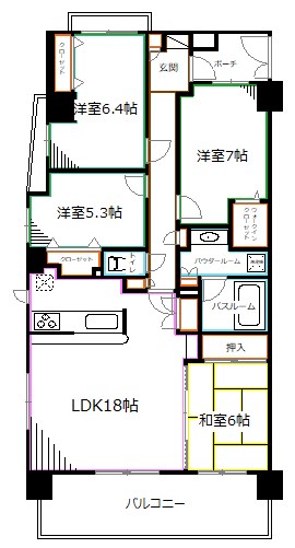 日神パレステージ石神井台 間取り