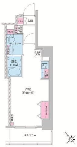 レジディア荻窪Ⅲ 間取り