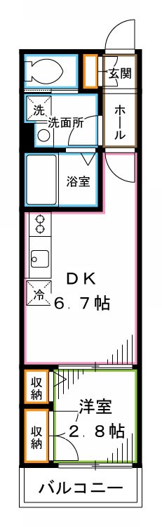 デュオコート  間取り