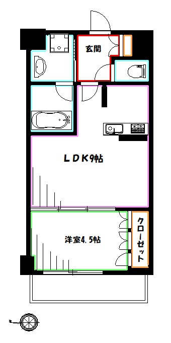 ベルジュール三鷹ステーションハウス 間取り