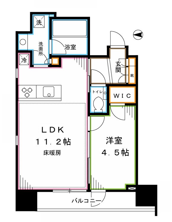 Brillia東中野Station Front 間取り