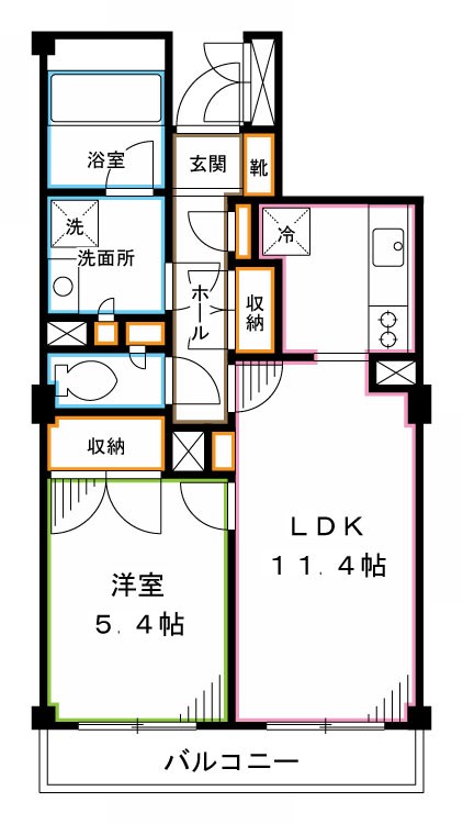 アーバンコート北新宿   間取り
