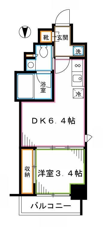 RUHE中野坂上（ルーエ中野坂上） 間取り