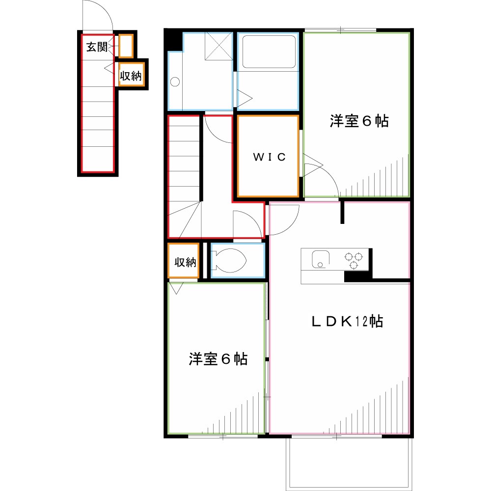 フェリシテ　Ⅱ 間取り
