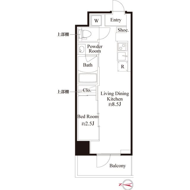 ハーモニーレジデンス東京武蔵関WEST　SIDE 間取り