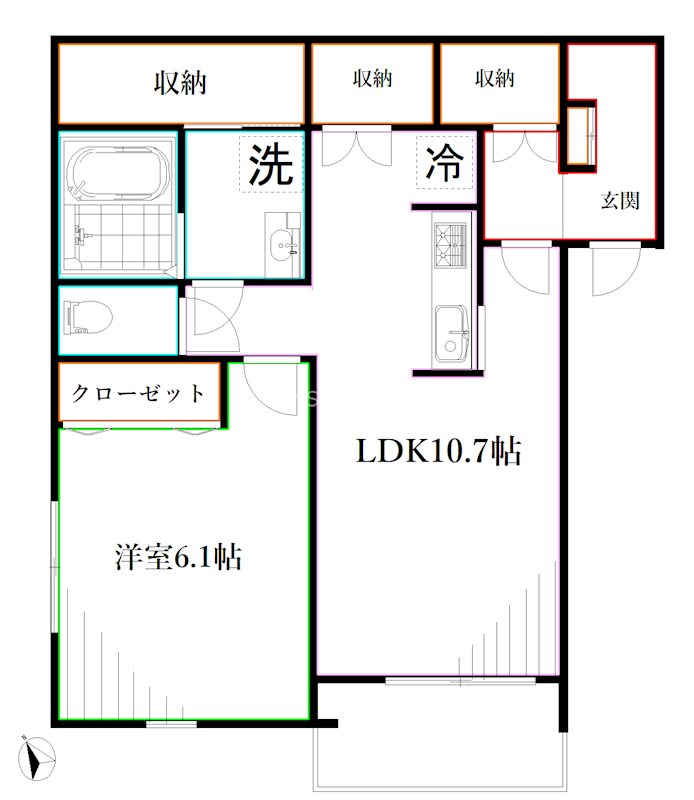 メゾン中町 間取り