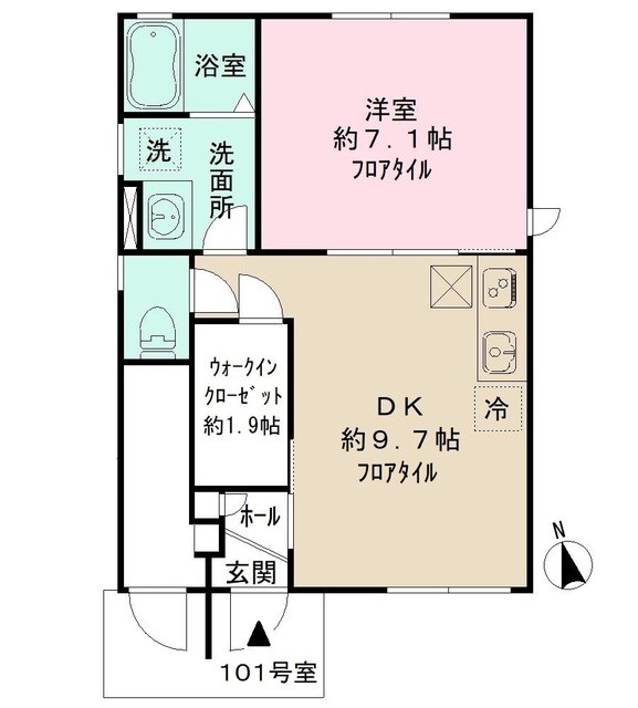SALLE　DE　REPOS（サル･デ･レポ）  間取り