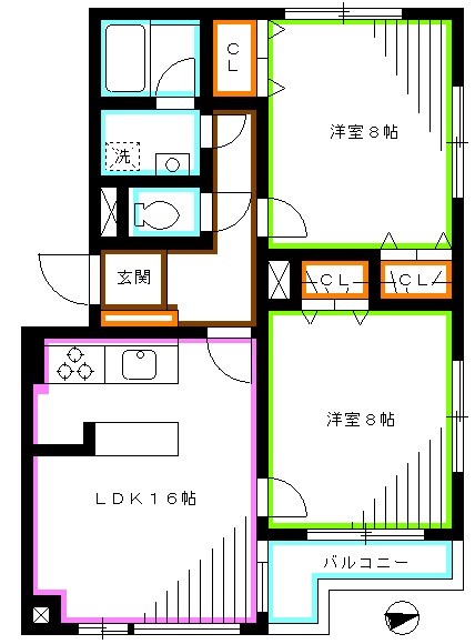 メゾンセルジェ  間取り