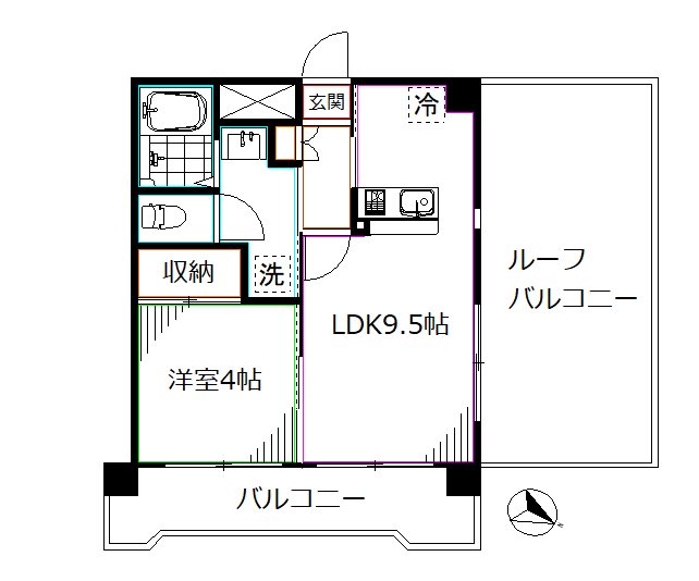 シャルマン中野坂上 間取り