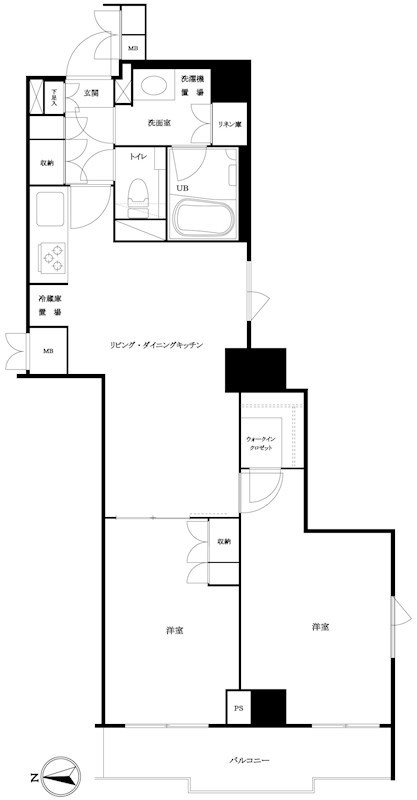 ルーブル方南町弐番館  間取り