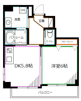 グレース桃井  間取り