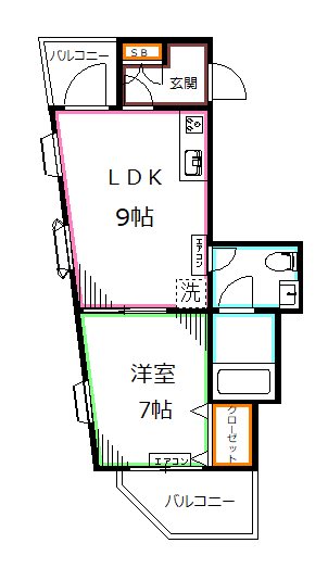 プレジール中嶋 間取り
