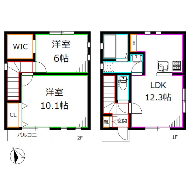 くにたちの家A 間取り
