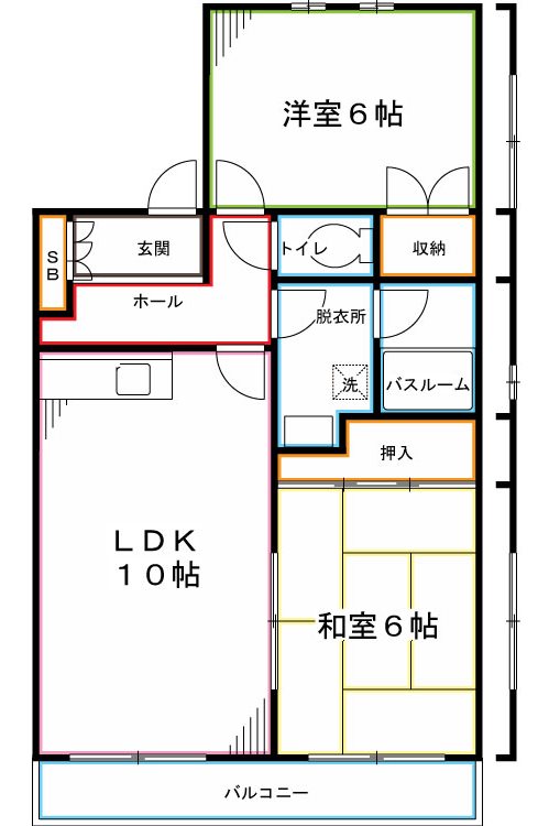 リュミエール一橋学園 間取り