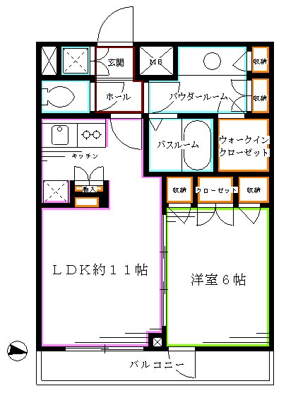 ルーブル新中野 間取り