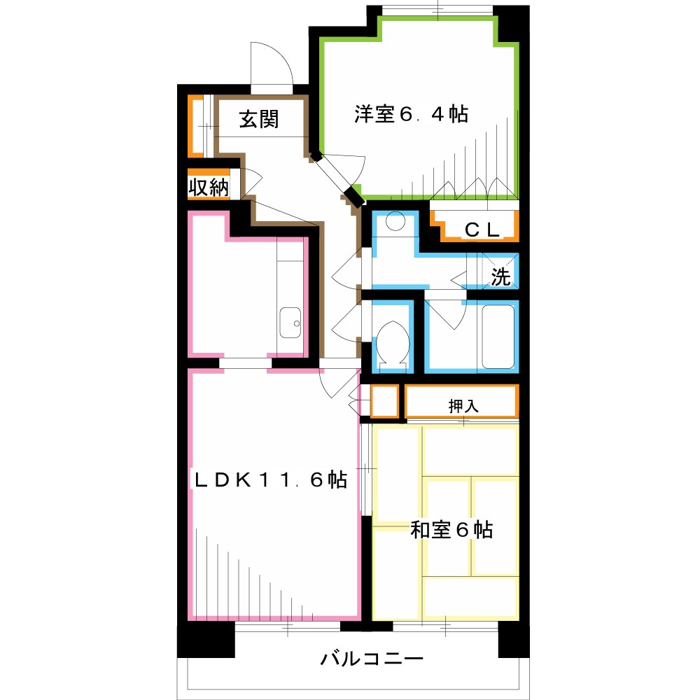 シェーヌ武蔵野 間取り