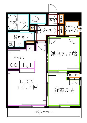 フレンシア高円寺  間取り