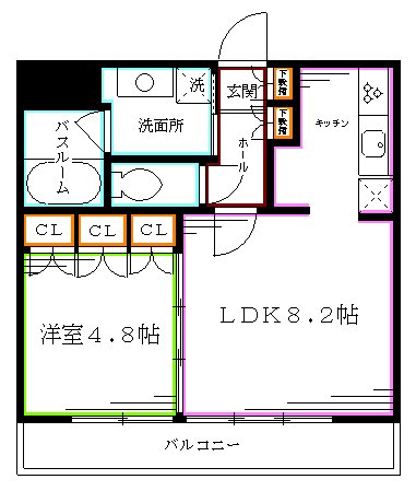 フレンシア高円寺  間取り